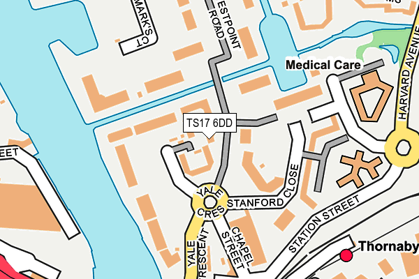 TS17 6DD map - OS OpenMap – Local (Ordnance Survey) TS17 6DD map - OS OpenMap – Local (Ordnance Survey)