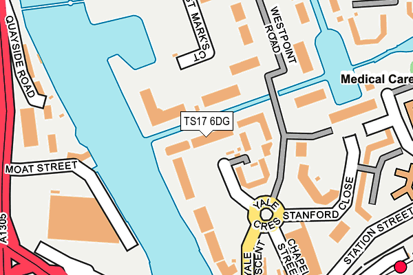 TS17 6DG map - OS OpenMap – Local (Ordnance Survey) TS17 6DG map - OS OpenMap – Local (Ordnance Survey)
