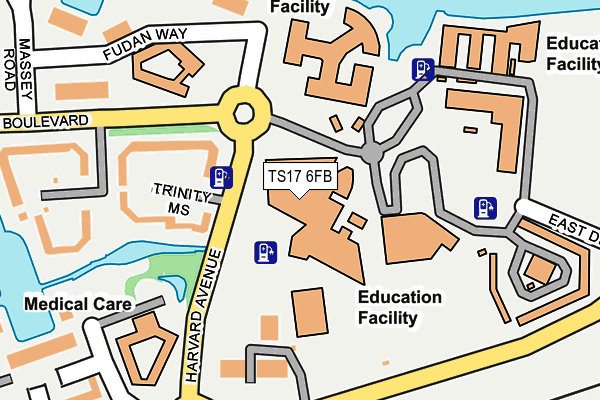 TS17 6FB map - OS OpenMap – Local (Ordnance Survey) TS17 6FB map - OS OpenMap – Local (Ordnance Survey)