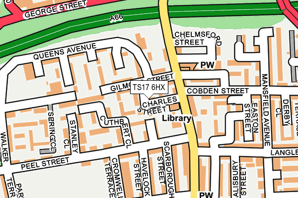 TS17 6HX map - OS OpenMap – Local (Ordnance Survey) TS17 6HX map - OS OpenMap – Local (Ordnance Survey)