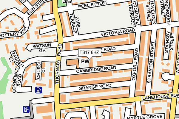 TS17 6HZ map - OS OpenMap – Local (Ordnance Survey) TS17 6HZ map - OS OpenMap – Local (Ordnance Survey)