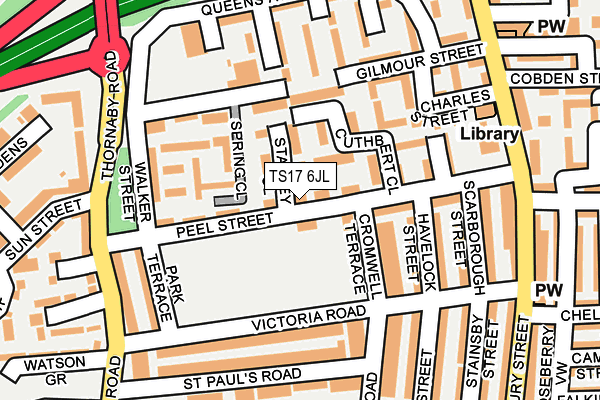 TS17 6JL map - OS OpenMap – Local (Ordnance Survey) TS17 6JL map - OS OpenMap – Local (Ordnance Survey)