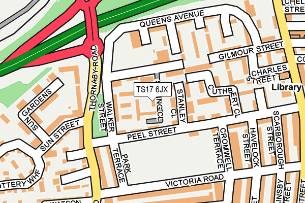 TS17 6JX map - OS OpenMap – Local (Ordnance Survey) TS17 6JX map - OS OpenMap – Local (Ordnance Survey)