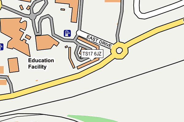 TS17 6JZ map - OS OpenMap – Local (Ordnance Survey) TS17 6JZ map - OS OpenMap – Local (Ordnance Survey)