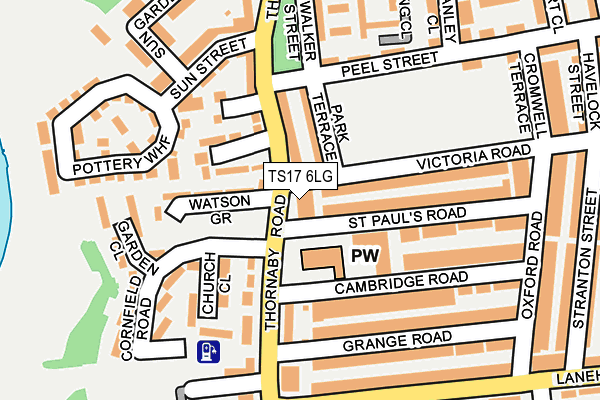 TS17 6LG map - OS OpenMap – Local (Ordnance Survey) TS17 6LG map - OS OpenMap – Local (Ordnance Survey)