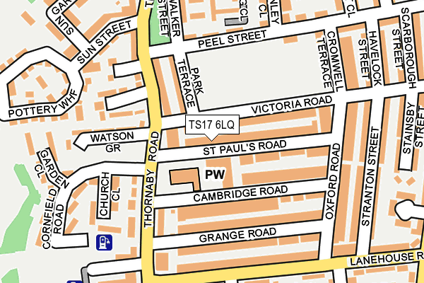 TS17 6LQ map - OS OpenMap – Local (Ordnance Survey) TS17 6LQ map - OS OpenMap – Local (Ordnance Survey)