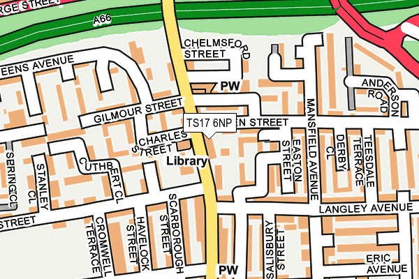 TS17 6NP map - OS OpenMap – Local (Ordnance Survey) TS17 6NP map - OS OpenMap – Local (Ordnance Survey)