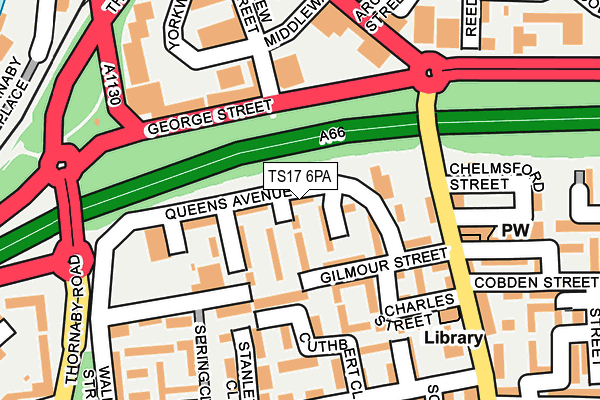 TS17 6PA map - OS OpenMap – Local (Ordnance Survey) TS17 6PA map - OS OpenMap – Local (Ordnance Survey)