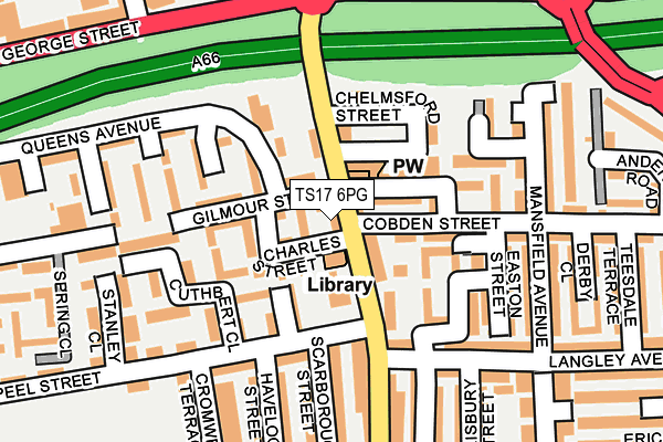 TS17 6PG map - OS OpenMap – Local (Ordnance Survey) TS17 6PG map - OS OpenMap – Local (Ordnance Survey)