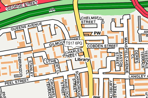 TS17 6PQ map - OS OpenMap – Local (Ordnance Survey) TS17 6PQ map - OS OpenMap – Local (Ordnance Survey)