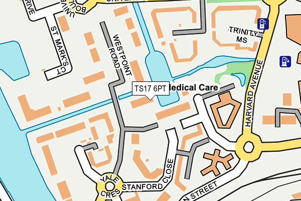 TS17 6PT map - OS OpenMap – Local (Ordnance Survey) TS17 6PT map - OS OpenMap – Local (Ordnance Survey)