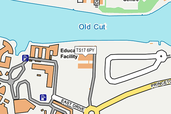 TS17 6PY map - OS OpenMap – Local (Ordnance Survey) TS17 6PY map - OS OpenMap – Local (Ordnance Survey)