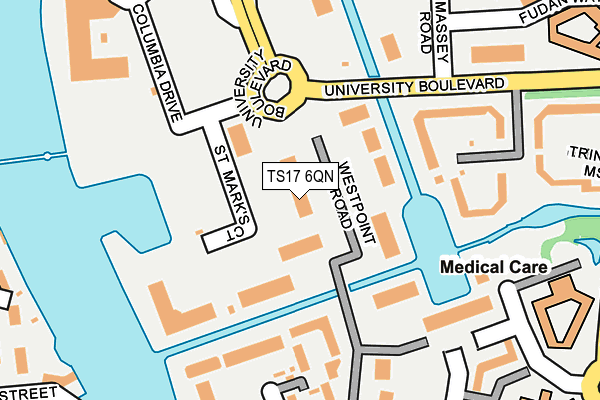 TS17 6QN map - OS OpenMap – Local (Ordnance Survey) TS17 6QN map - OS OpenMap – Local (Ordnance Survey)