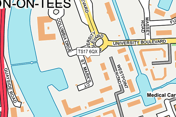 TS17 6QX map - OS OpenMap – Local (Ordnance Survey) TS17 6QX map - OS OpenMap – Local (Ordnance Survey)