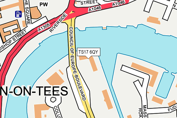 TS17 6QY map - OS OpenMap – Local (Ordnance Survey) TS17 6QY map - OS OpenMap – Local (Ordnance Survey)
