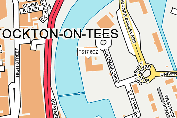 TS17 6QZ map - OS OpenMap – Local (Ordnance Survey) TS17 6QZ map - OS OpenMap – Local (Ordnance Survey)