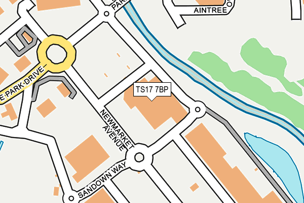 TS17 7BP map - OS OpenMap – Local (Ordnance Survey) TS17 7BP map - OS OpenMap – Local (Ordnance Survey)