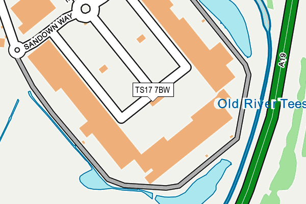 TS17 7BW map - OS OpenMap – Local (Ordnance Survey) TS17 7BW map - OS OpenMap – Local (Ordnance Survey)