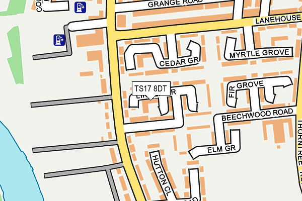 TS17 8DT map - OS OpenMap – Local (Ordnance Survey) TS17 8DT map - OS OpenMap – Local (Ordnance Survey)
