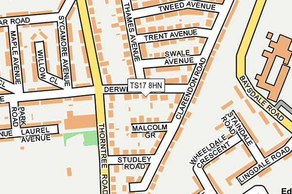 TS17 8HN map - OS OpenMap – Local (Ordnance Survey) TS17 8HN map - OS OpenMap – Local (Ordnance Survey)