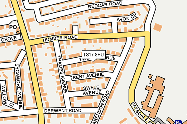TS17 8HU map - OS OpenMap – Local (Ordnance Survey) TS17 8HU map - OS OpenMap – Local (Ordnance Survey)