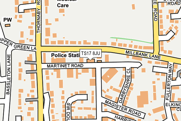 TS17 8JU map - OS OpenMap – Local (Ordnance Survey) TS17 8JU map - OS OpenMap – Local (Ordnance Survey)