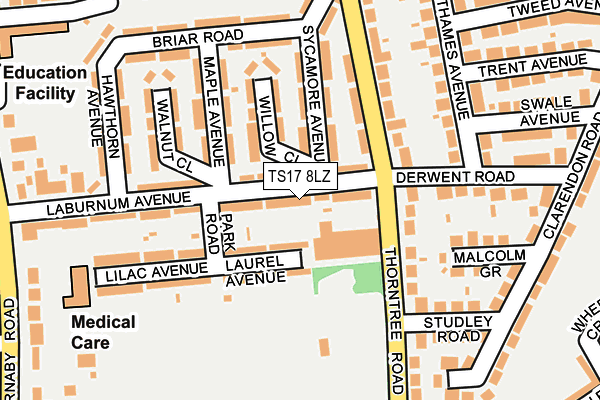 TS17 8LZ map - OS OpenMap – Local (Ordnance Survey) TS17 8LZ map - OS OpenMap – Local (Ordnance Survey)