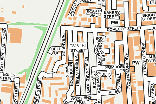 TS18 1HJ map - OS OpenMap – Local (Ordnance Survey) TS18 1HJ map - OS OpenMap – Local (Ordnance Survey)