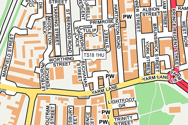TS18 1HU map - OS OpenMap – Local (Ordnance Survey) TS18 1HU map - OS OpenMap – Local (Ordnance Survey)