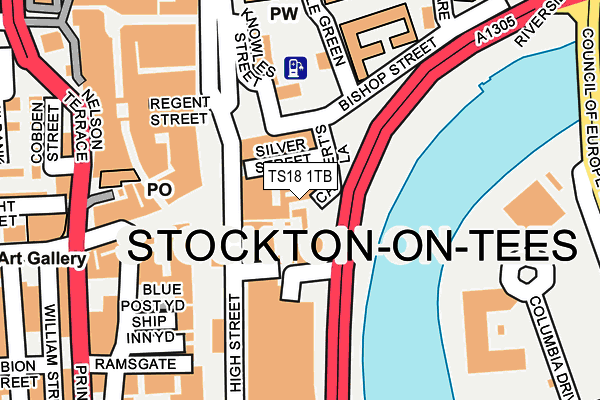 TS18 1TB map - OS OpenMap – Local (Ordnance Survey) TS18 1TB map - OS OpenMap – Local (Ordnance Survey)