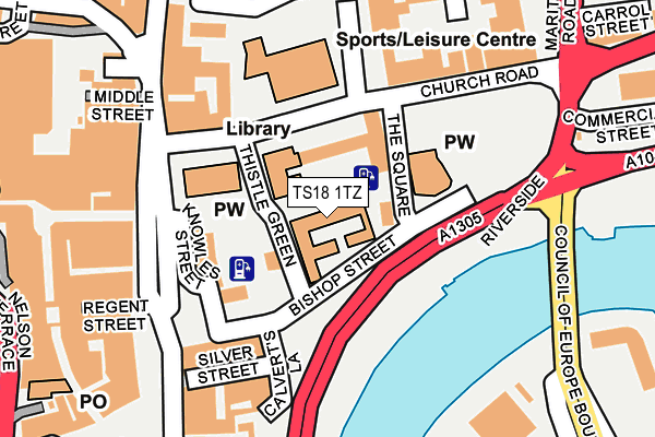 TS18 1TZ map - OS OpenMap – Local (Ordnance Survey) TS18 1TZ map - OS OpenMap – Local (Ordnance Survey)