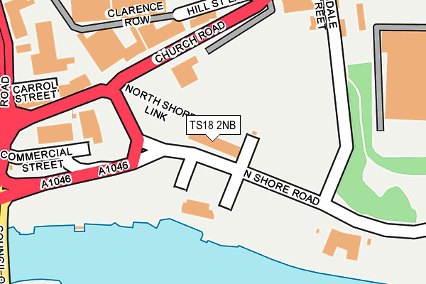TS18 2NB map - OS OpenMap – Local (Ordnance Survey) TS18 2NB map - OS OpenMap – Local (Ordnance Survey)