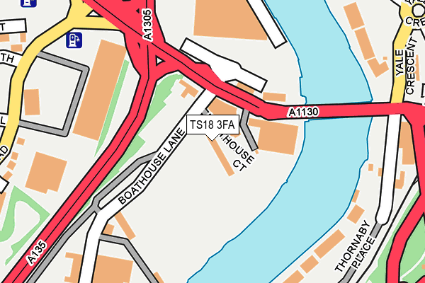 TS18 3FA map - OS OpenMap – Local (Ordnance Survey) TS18 3FA map - OS OpenMap – Local (Ordnance Survey)