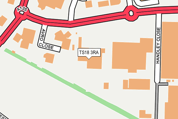 TS18 3RA map - OS OpenMap – Local (Ordnance Survey) TS18 3RA map - OS OpenMap – Local (Ordnance Survey)