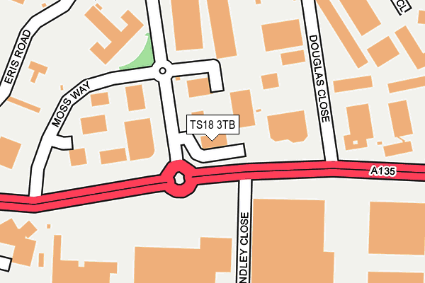 TS18 3TB map - OS OpenMap – Local (Ordnance Survey) TS18 3TB map - OS OpenMap – Local (Ordnance Survey)