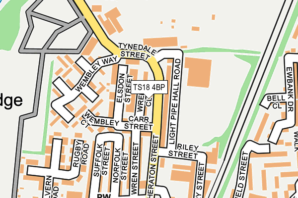 TS18 4BP map - OS OpenMap – Local (Ordnance Survey) TS18 4BP map - OS OpenMap – Local (Ordnance Survey)