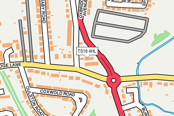 TS18 4HL map - OS OpenMap – Local (Ordnance Survey) TS18 4HL map - OS OpenMap – Local (Ordnance Survey)