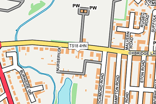 TS18 4HN map - OS OpenMap – Local (Ordnance Survey) TS18 4HN map - OS OpenMap – Local (Ordnance Survey)