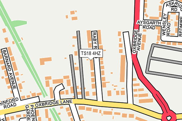 TS18 4HZ map - OS OpenMap – Local (Ordnance Survey) TS18 4HZ map - OS OpenMap – Local (Ordnance Survey)