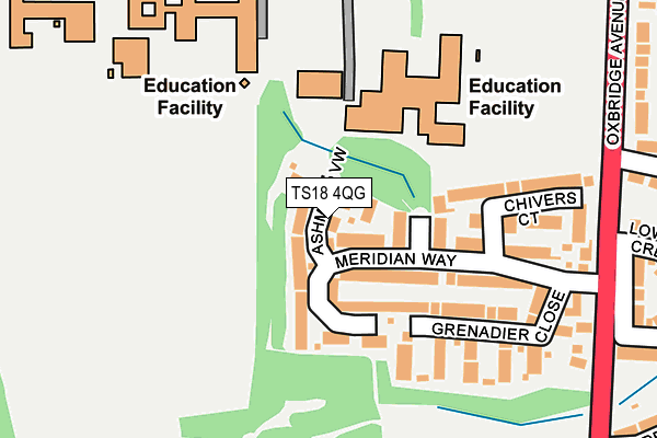 TS18 4QG map - OS OpenMap – Local (Ordnance Survey) TS18 4QG map - OS OpenMap – Local (Ordnance Survey)