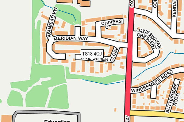 TS18 4QJ map - OS OpenMap – Local (Ordnance Survey) TS18 4QJ map - OS OpenMap – Local (Ordnance Survey)