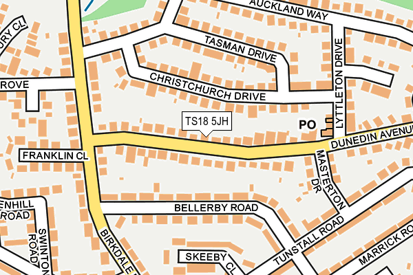 TS18 5JH map - OS OpenMap – Local (Ordnance Survey) TS18 5JH map - OS OpenMap – Local (Ordnance Survey)