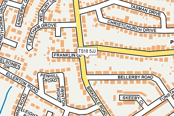 TS18 5JJ map - OS OpenMap – Local (Ordnance Survey) TS18 5JJ map - OS OpenMap – Local (Ordnance Survey)