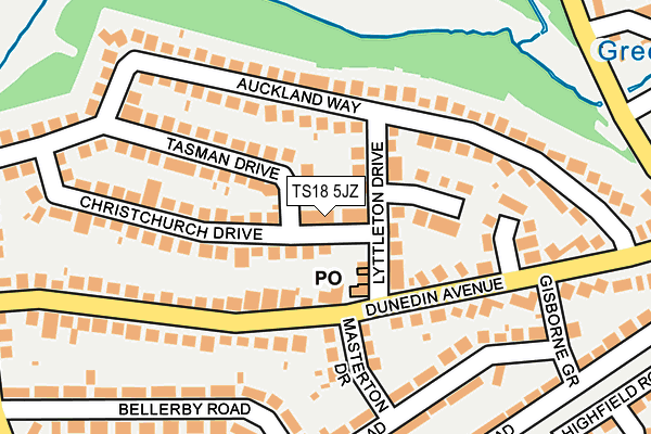 TS18 5JZ map - OS OpenMap – Local (Ordnance Survey) TS18 5JZ map - OS OpenMap – Local (Ordnance Survey)