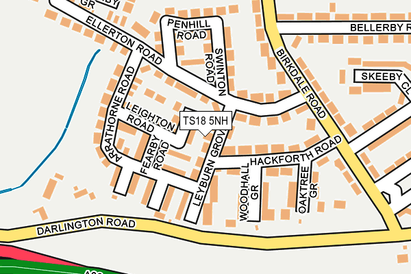 TS18 5NH map - OS OpenMap – Local (Ordnance Survey) TS18 5NH map - OS OpenMap – Local (Ordnance Survey)