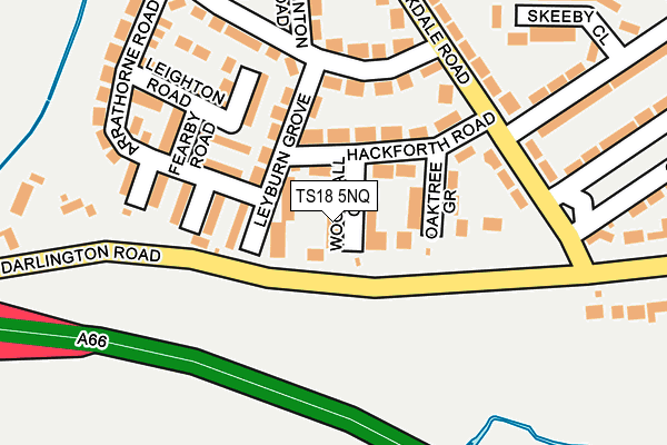 TS18 5NQ map - OS OpenMap – Local (Ordnance Survey) TS18 5NQ map - OS OpenMap – Local (Ordnance Survey)