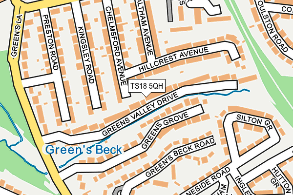 TS18 5QH map - OS OpenMap – Local (Ordnance Survey) TS18 5QH map - OS OpenMap – Local (Ordnance Survey)