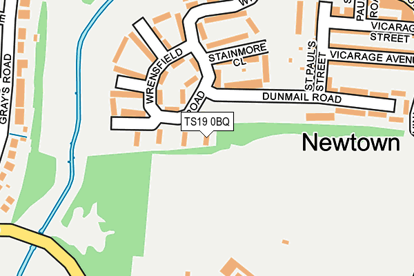 TS19 0BQ map - OS OpenMap – Local (Ordnance Survey) TS19 0BQ map - OS OpenMap – Local (Ordnance Survey)