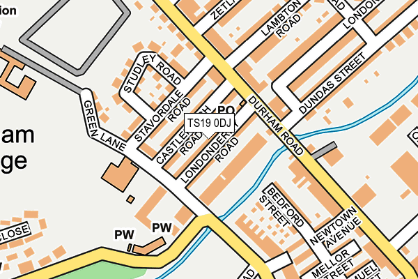 TS19 0DJ map - OS OpenMap – Local (Ordnance Survey) TS19 0DJ map - OS OpenMap – Local (Ordnance Survey)