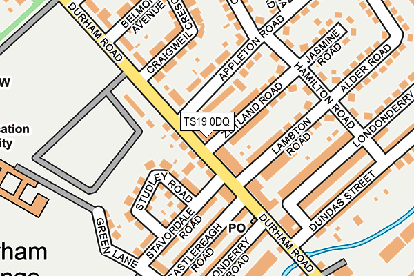 TS19 0DQ map - OS OpenMap – Local (Ordnance Survey) TS19 0DQ map - OS OpenMap – Local (Ordnance Survey)